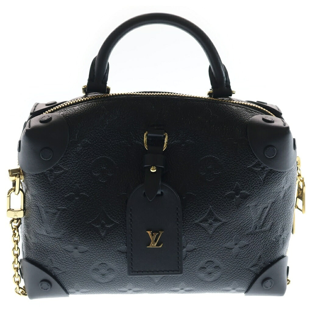 LOUIS VUITTON(ルイヴィトン) モノグラムアンプラント プティット マル スープル レザー 2WAY ハンド チェーン ショルダーバッグ ゴールド金具ブラック M45393 RFID