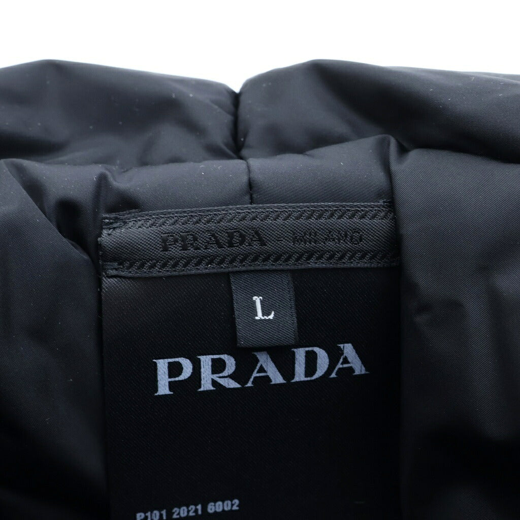 PRADA(プラダ) Re-Nylon リナイロントライアングルロゴ バケットハット ブラック ナイロン 帽子 2HC248