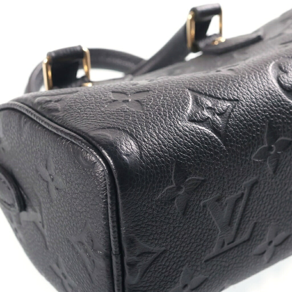 LOUIS VUITTON(ルイヴィトン) モノグラムアンプラント ナノ・スピーディ ノワール 2wayハンドバッグ レザー RFID M82450