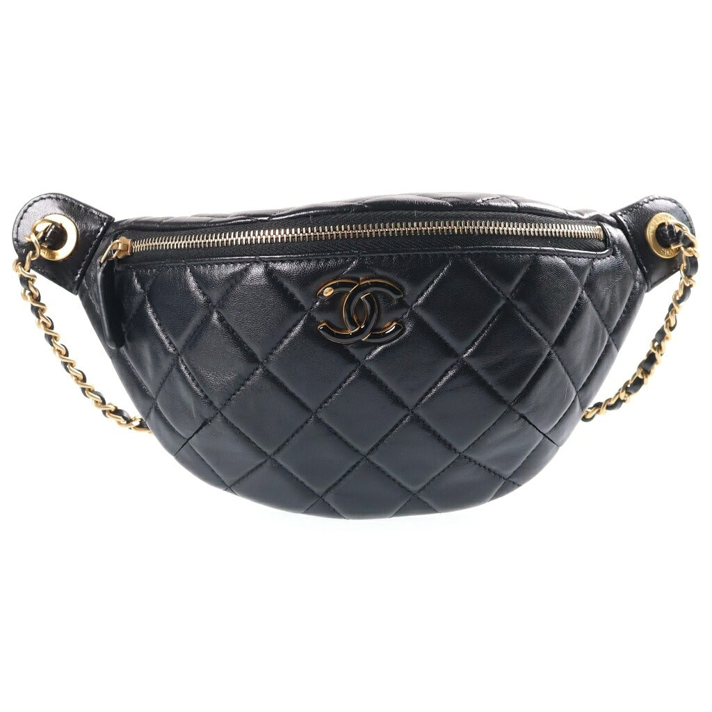 CHANEL(シャネル) マトラッセ ココマーク チェーンバムバッグ ショルダーバッグ ブラック AP3761