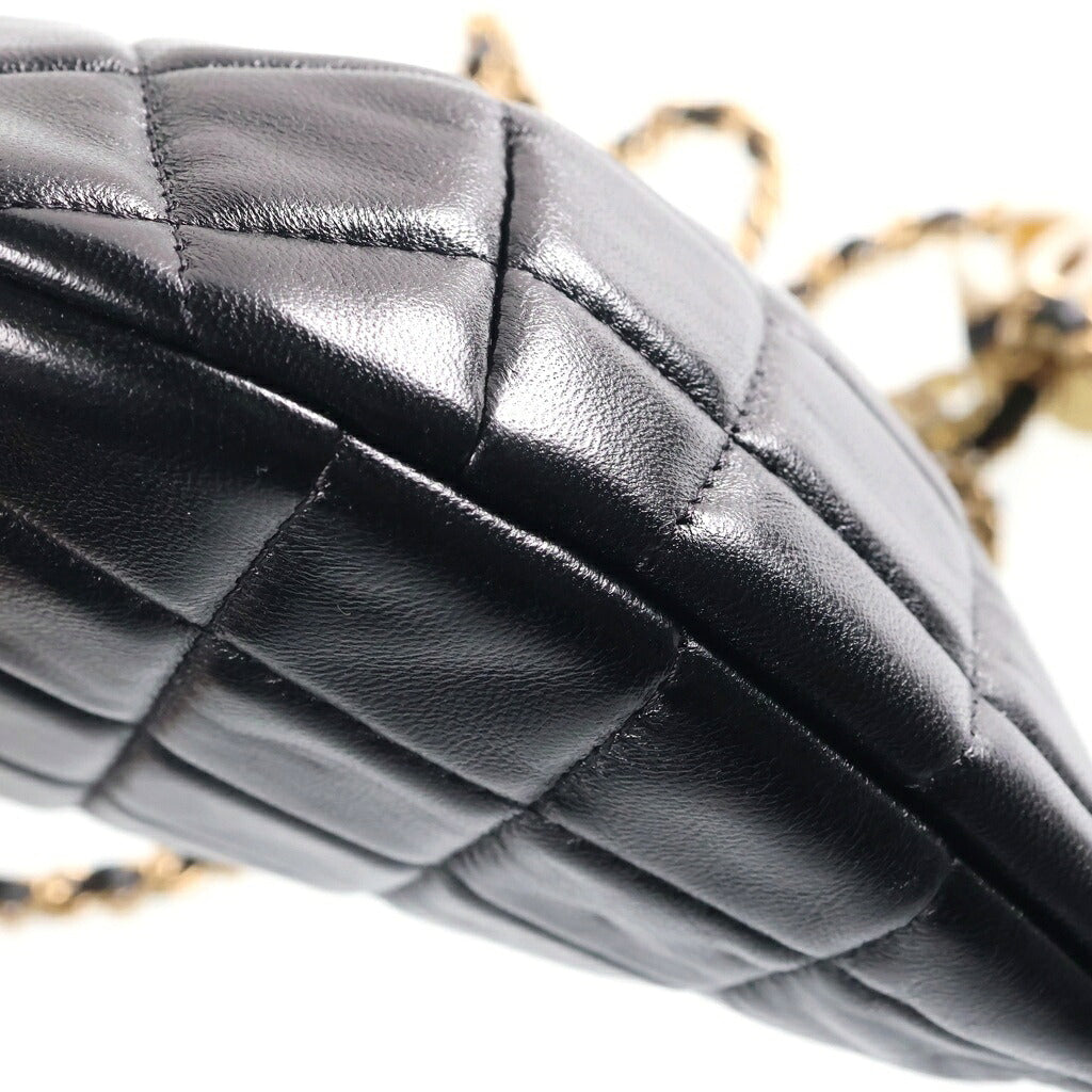 CHANEL(シャネル) マトラッセ ココマーク チェーンバムバッグ ショルダーバッグ ブラック AP3761