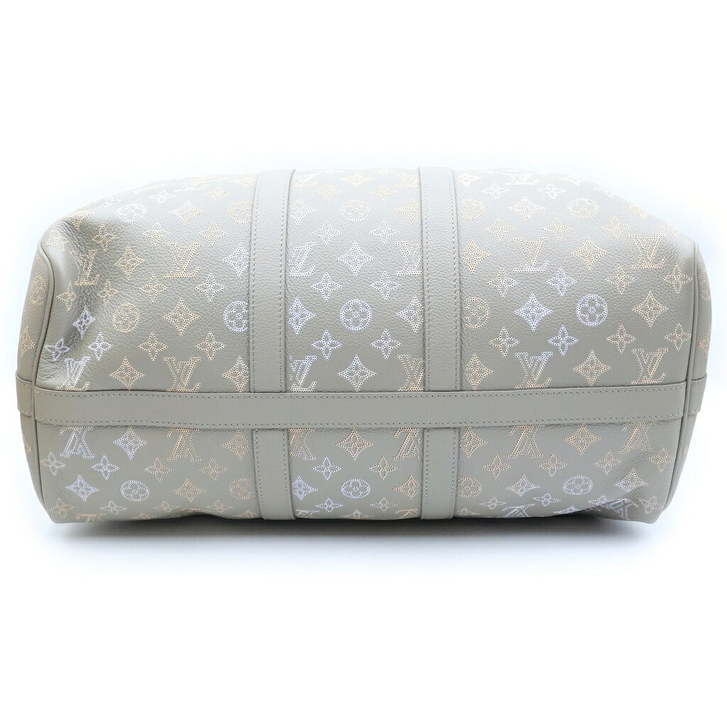 LOUIS VUITTON(ルイヴィトン) モノグラム・イリデセント マヒナ キーポルバンドリエール45 ボストンバッグ ショルダーバッグ 2WAY レザー グレー M23478 ICタイプ