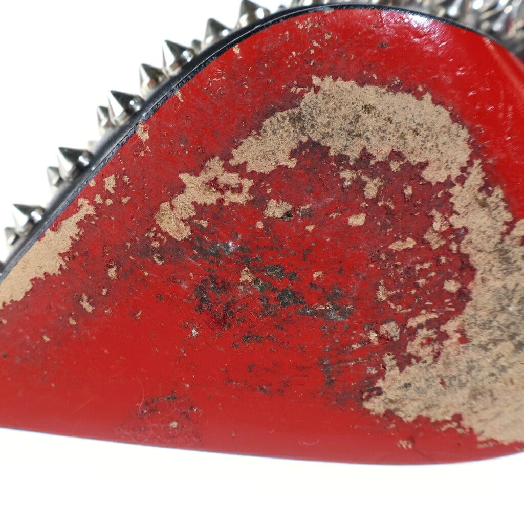 CHRISTIAN LOUBOUTIN(クリスチャンルブタン) スパイクスタッズ ポインテッドトゥ ハイヒールパンプス ブラック レザー