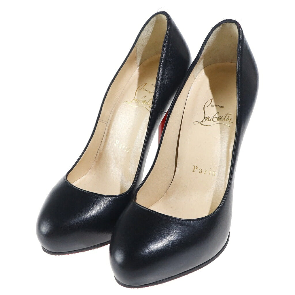 CHRISTIAN LOUBOUTIN(クリスチャンルブタン) ヒール パンプス レザー ブラック/レッド