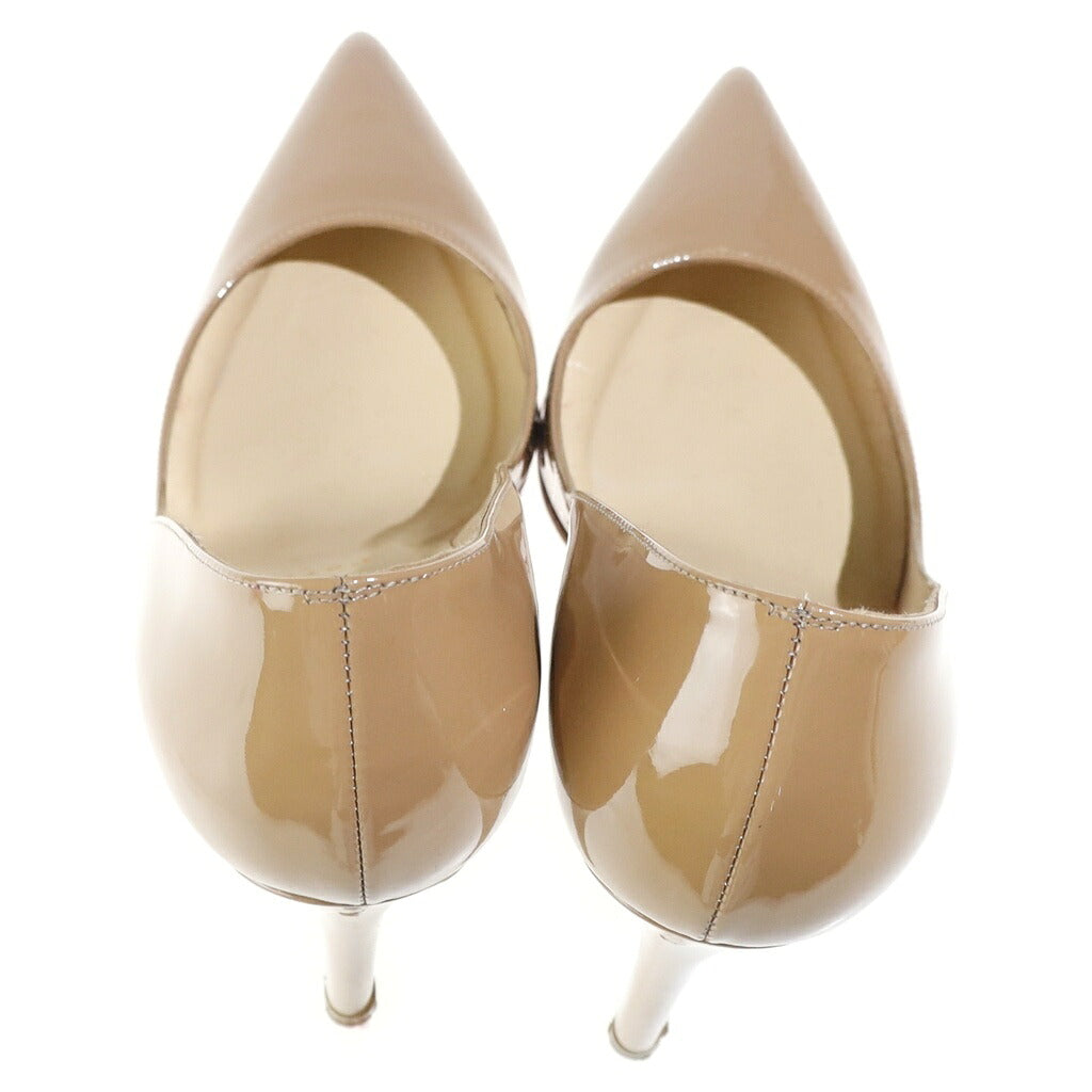 CHRISTIAN LOUBOUTIN(クリスチャンルブタン) ヒール パンプス パテント ベージュ/レッド レディース