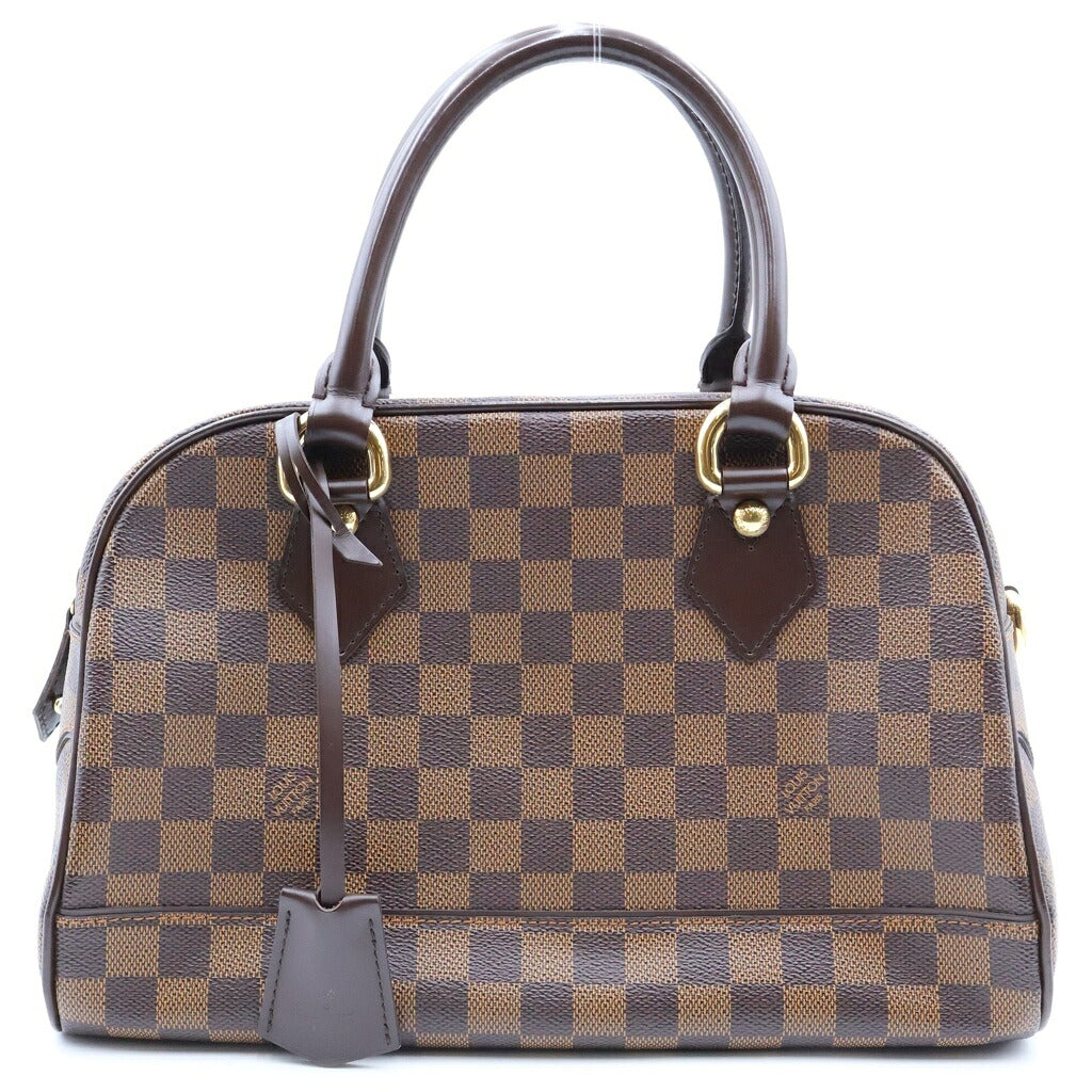 LOUIS VUITTON(ルイヴィトン) ダミエ ドゥオモ ハンドバッグ ブラウン PVC×レザー N60008