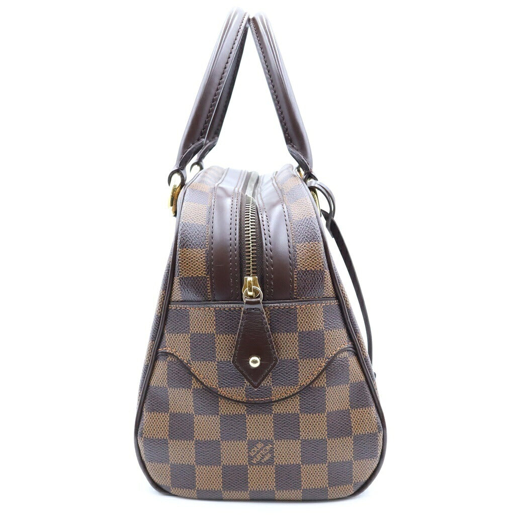 LOUIS VUITTON(ルイヴィトン) ダミエ ドゥオモ ハンドバッグ ブラウン PVC×レザー N60008