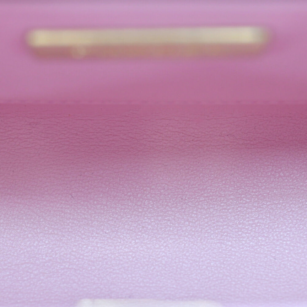CHANEL(シャネル) トップハンドル ミニ シングルフラップ シングルチェーン AS4035 ピンク ツイード ゴールド金具 ショルダーバッグ ハンドバッグ
