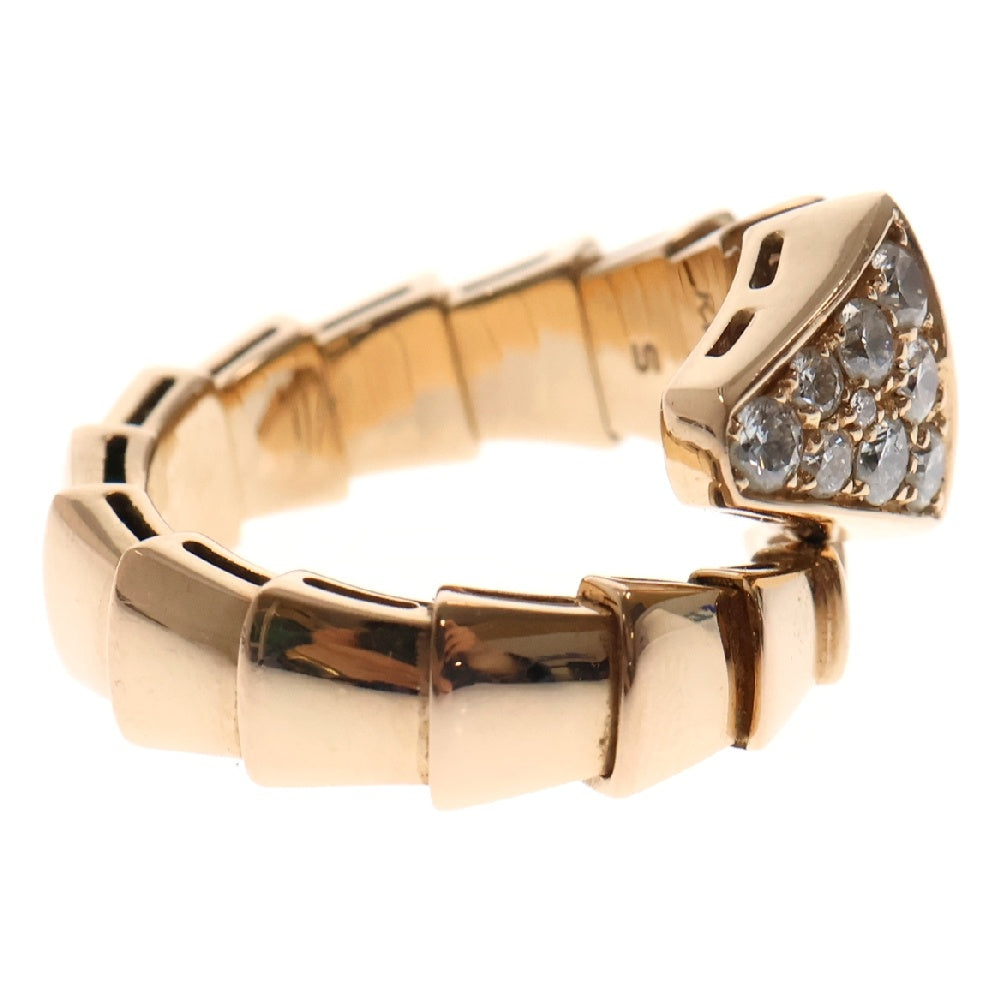 BVLGARI(ブルガリ) セルペンティ ヴァイパー ダイヤリング Au750 PG ピンクゴールド #S 指輪 K18PG ジュエリー 345206