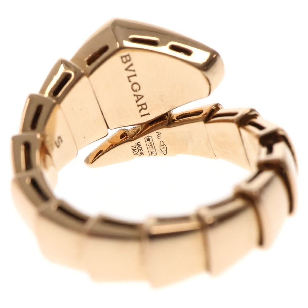 BVLGARI(ブルガリ) セルペンティ ヴァイパー ダイヤリング Au750 PG ピンクゴールド #S 指輪 K18PG ジュエリー 345206