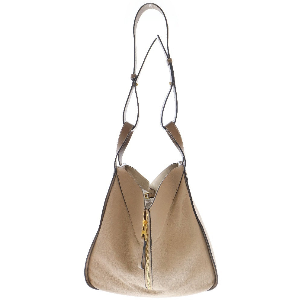 LOEWE(ロエベ) ハンモック ミディアム ベージュ レザー 2wayバッグ ハンドバッグ ショルダーバッグ