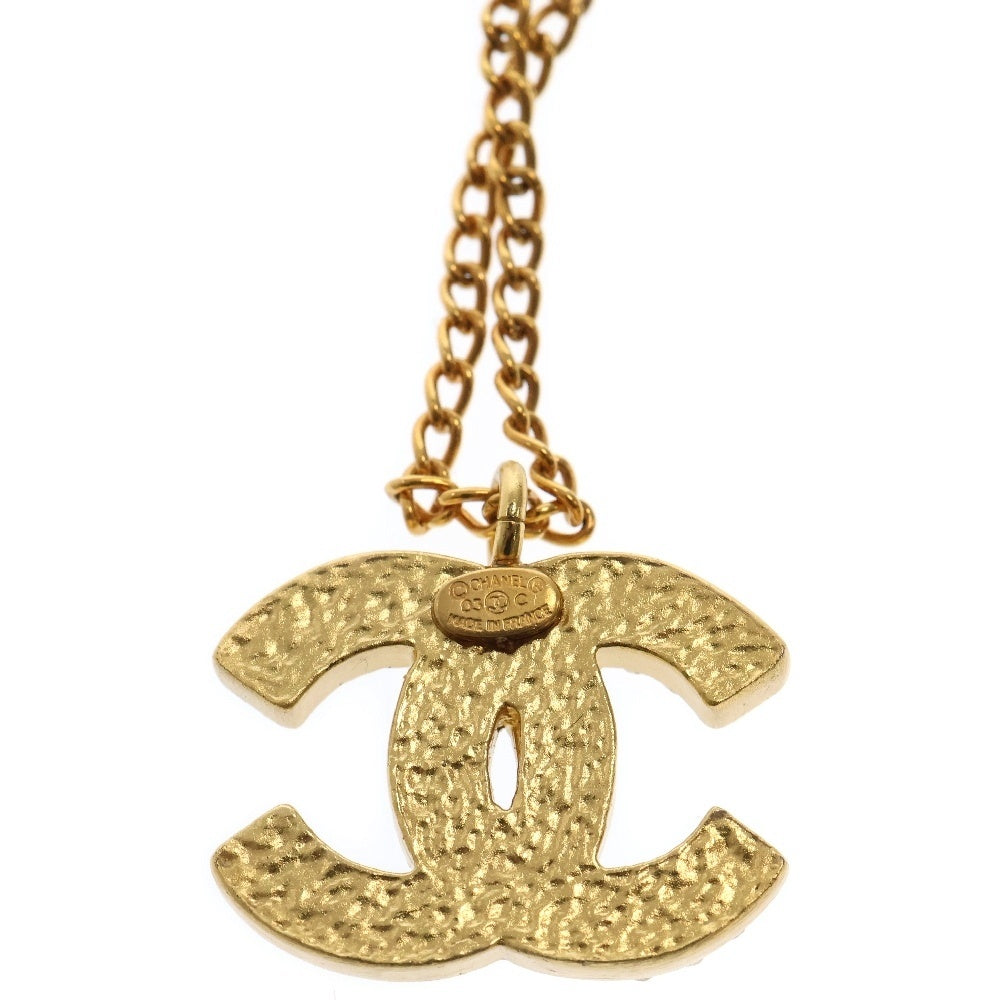 CHANEL(シャネル) 03C ココマーク バイカラーネックレス ゴールド×ブラック