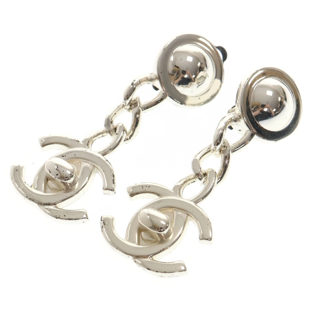 CHANEL(シャネル) 96A ココマークターンロックチェーンイヤリング シルバー
