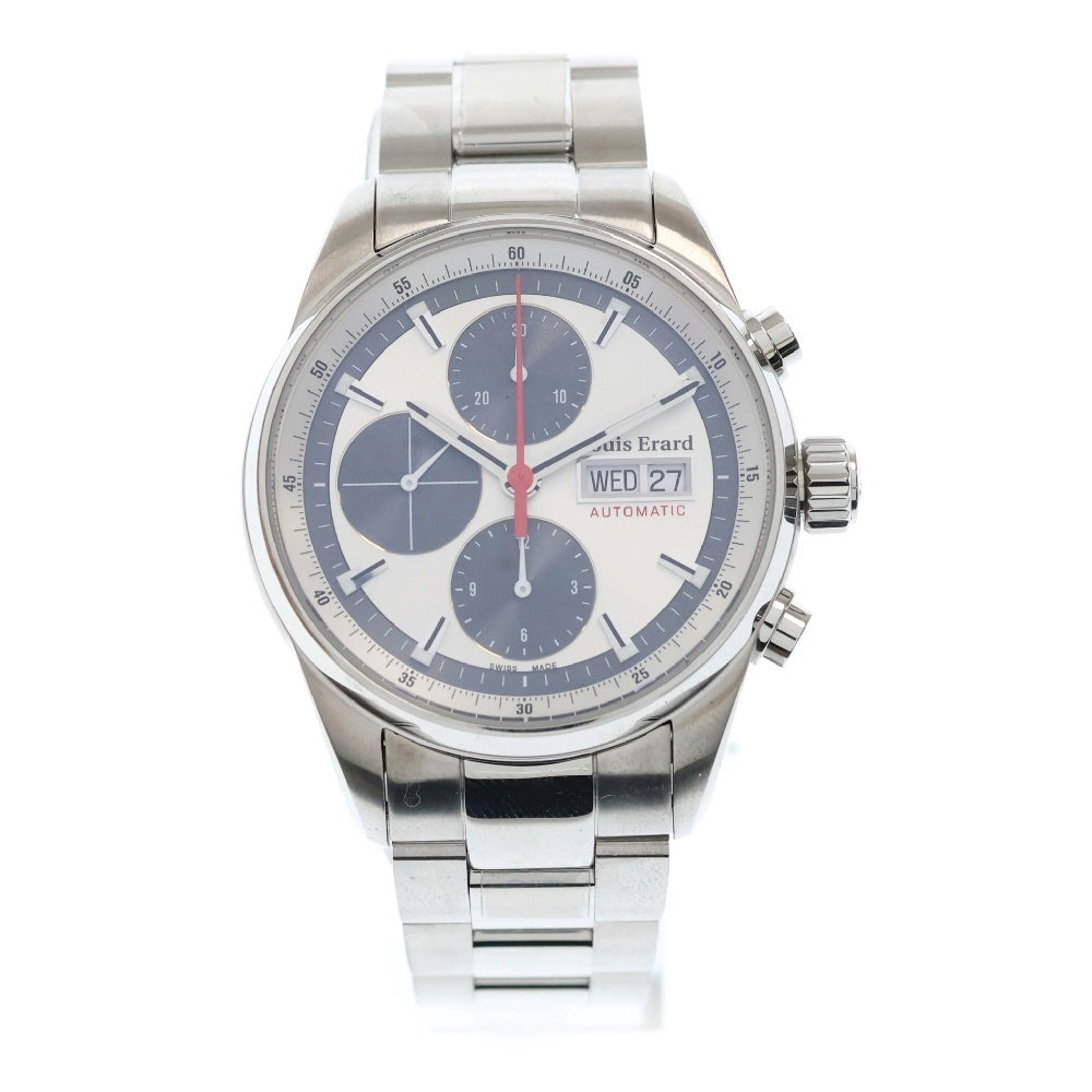NO BRAND(ノーブランド) LOUIS ERARD ルイ・エラール ヘリテージ クロノグラフ 白文字盤 SS/AT ステンレス 自動巻き