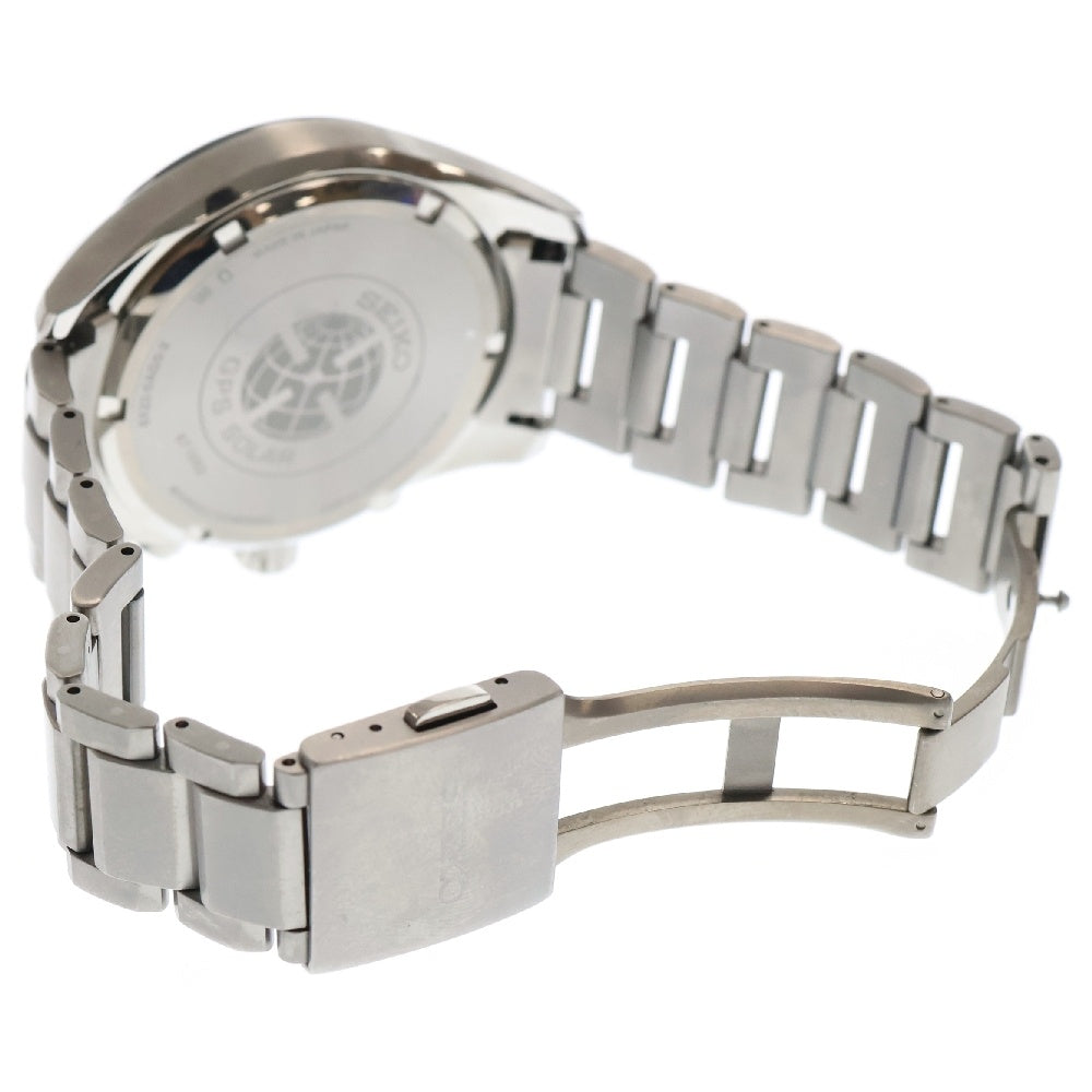 SEIKO(セイコー) アストロン 黒文字盤 シルバー TI/ソーラー 8X22-0AG0 腕時計