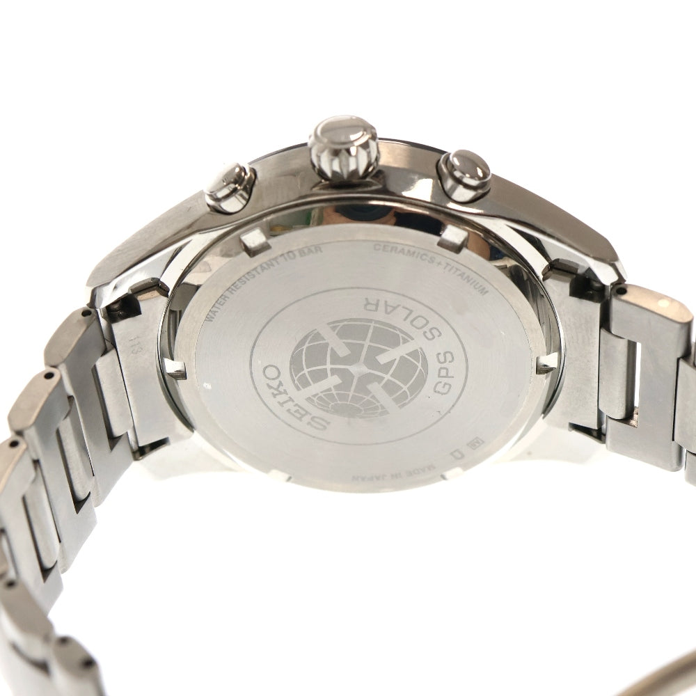 SEIKO(セイコー) アストロン 黒文字盤 シルバー TI/ソーラー 8X22-0AG0 腕時計