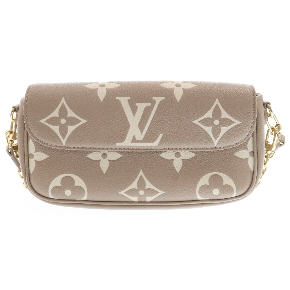 LOUIS VUITTON(ルイヴィトン) モノグラムアンプラント ウォレットオンチェーン アイビー クレーム