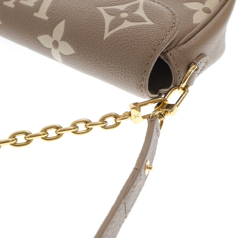 LOUIS VUITTON(ルイヴィトン) モノグラムアンプラント ウォレットオンチェーン アイビー クレーム