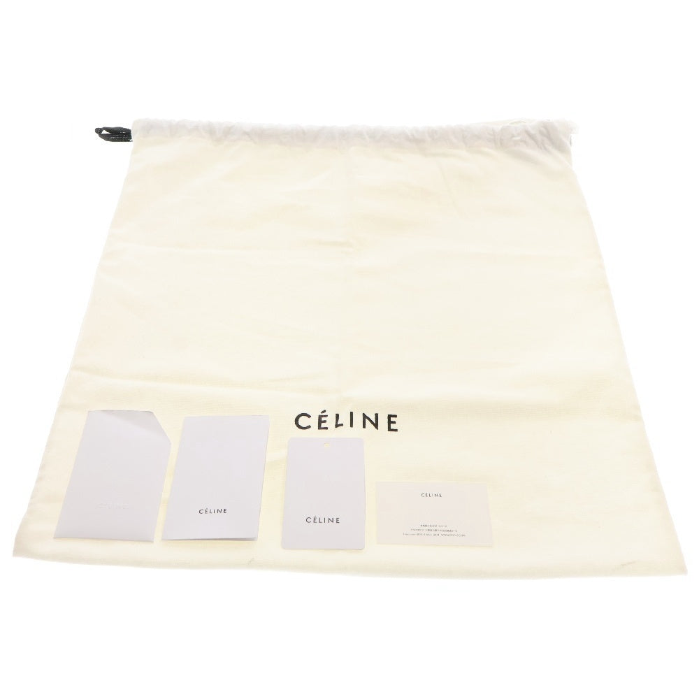 CELINE(セリーヌ) ラゲージ マイクロ ハンドバッグ トートバッグ シルバー金具 ベージュ レザー