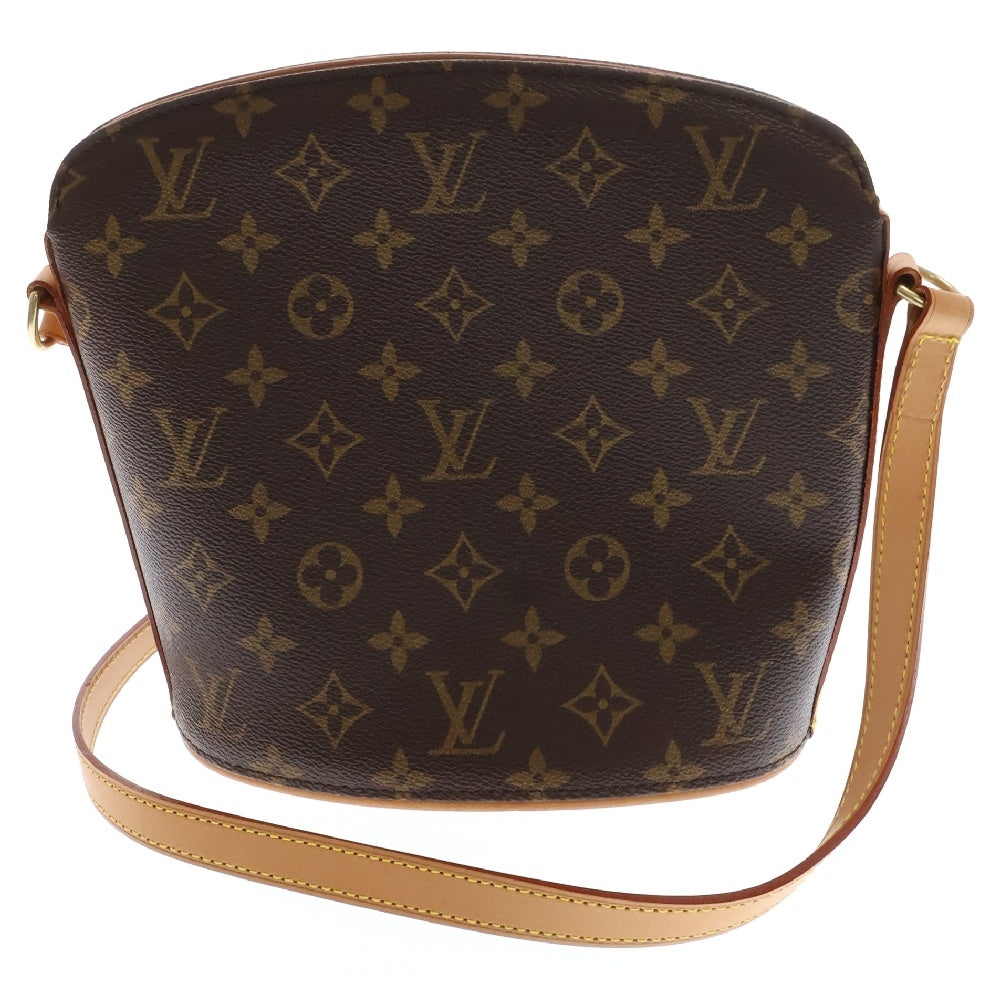 LOUIS VUITTON(ルイヴィトン) モノグラム ドルーオ レザーショルダーバッグ ブラウン M51290