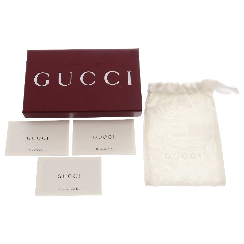 GUCCI(グッチ) GGスプリーム バイカラー ジップ キーケース コインケース ブラック×グレー 820666