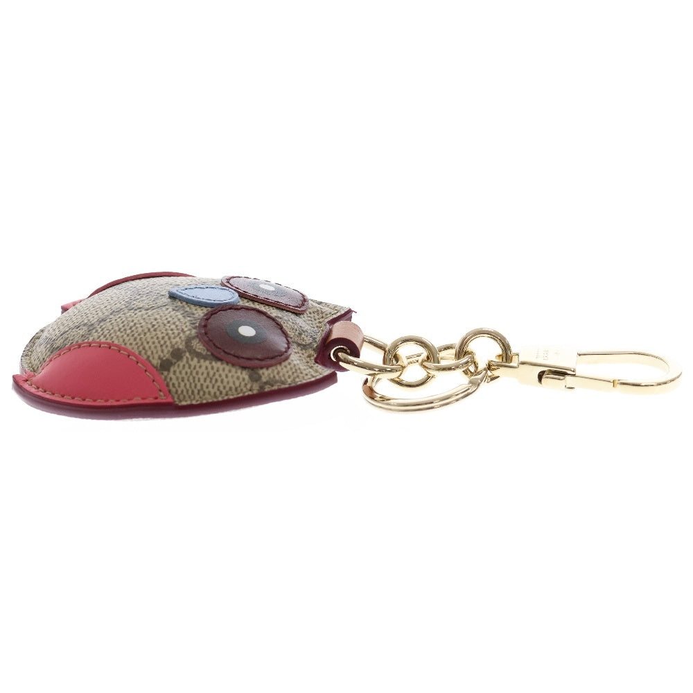 GUCCI(グッチ) アウル シェイプ バッグチャーム マルチカラー PVCレザー フクロウ 821813