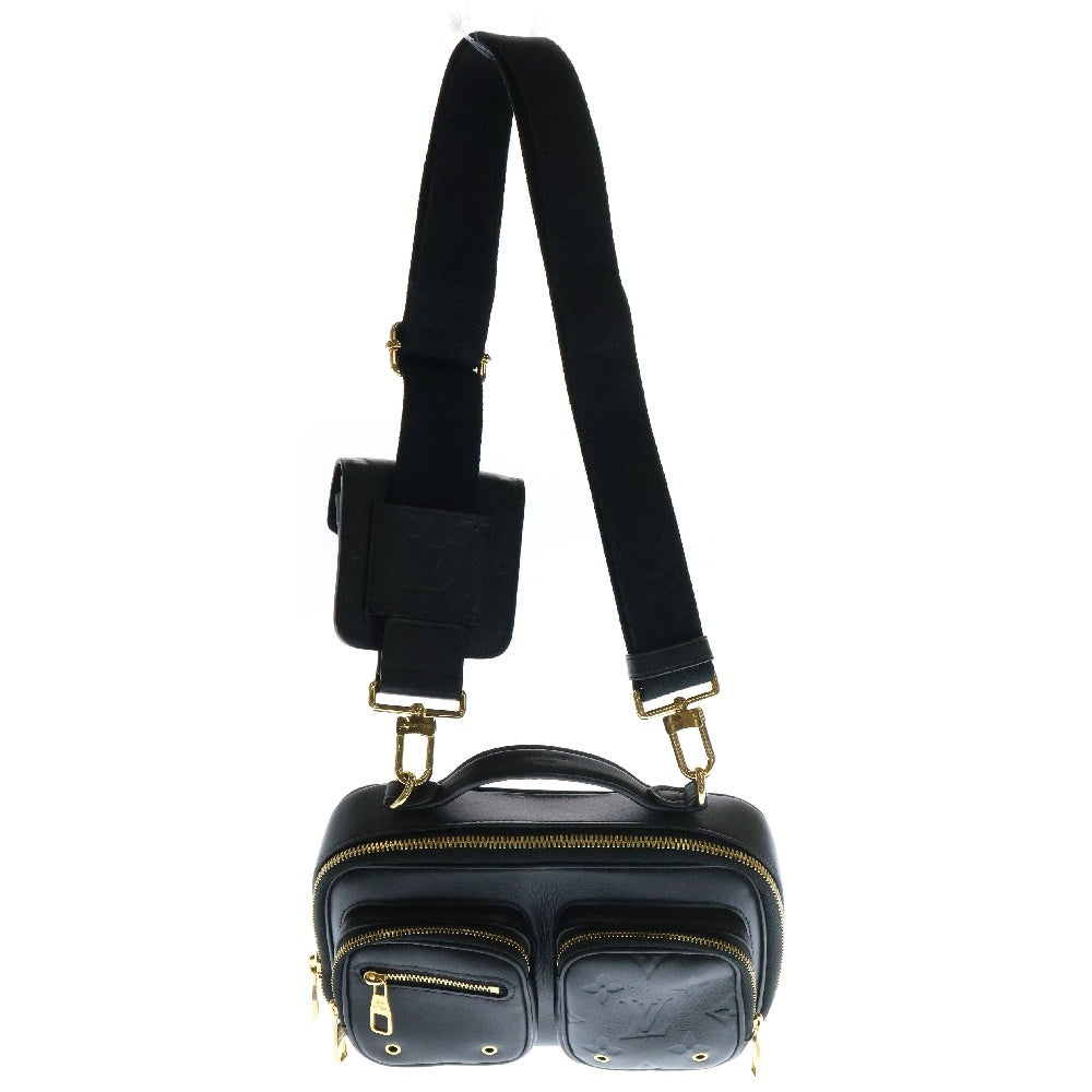 LOUIS VUITTON(ルイヴィトン) カーフレザー ユーティリティ クロスボディ ノワール M80450 ブラック レザー ショルダーバッグ