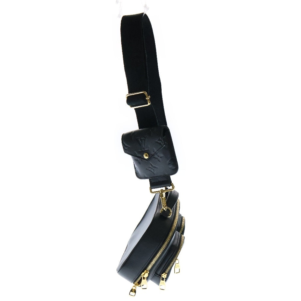LOUIS VUITTON(ルイヴィトン) カーフレザー ユーティリティ クロスボディ ノワール M80450 ブラック レザー ショルダーバッグ