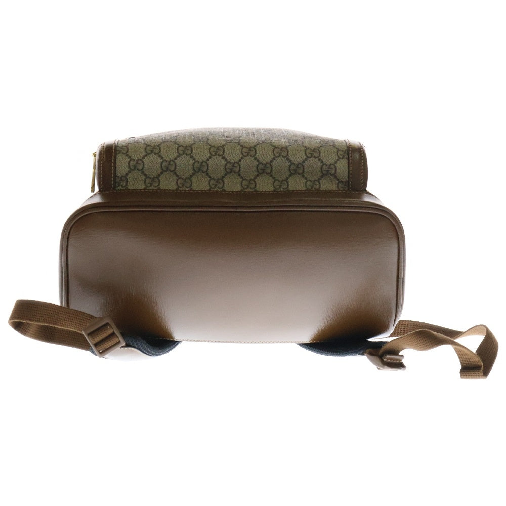 GUCCI(グッチ) GGスプリーム バックパック リュック ベージュ×ブラウン PVCレザー 704017