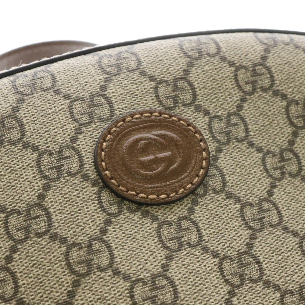 GUCCI(グッチ) GGスプリーム バックパック リュック ベージュ×ブラウン PVCレザー 704017