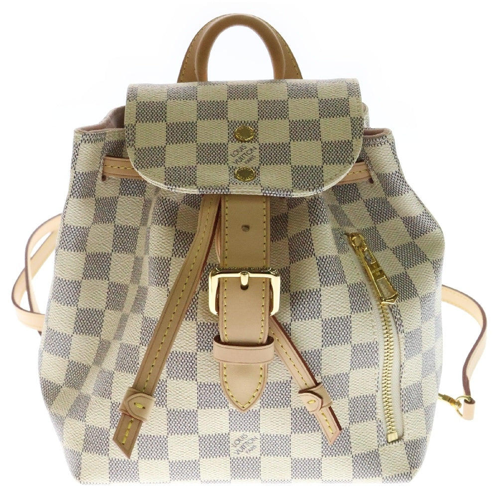 LOUIS VUITTON(ルイヴィトン) ダミエ スぺロBB ミニリュックサック ミニバックパック ミニバッグ アイボリー×ブラウン ゴールド金具 レザー×PVC N44026
