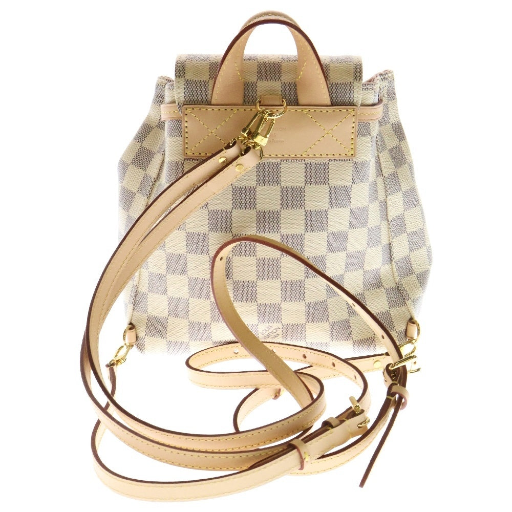 LOUIS VUITTON(ルイヴィトン) ダミエ スぺロBB ミニリュックサック ミニバックパック ミニバッグ アイボリー×ブラウン ゴールド金具 レザー×PVC N44026
