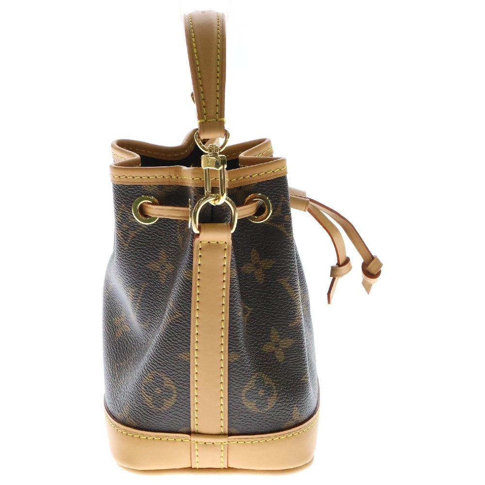 LOUIS VUITTON(ルイヴィトン) モノグラム ナノ ノエ 2WAYバッグ ハンドバッグ ショルダーバッグ ミニバッグ ブラウン ゴールド金具 レザー×PVC M81266