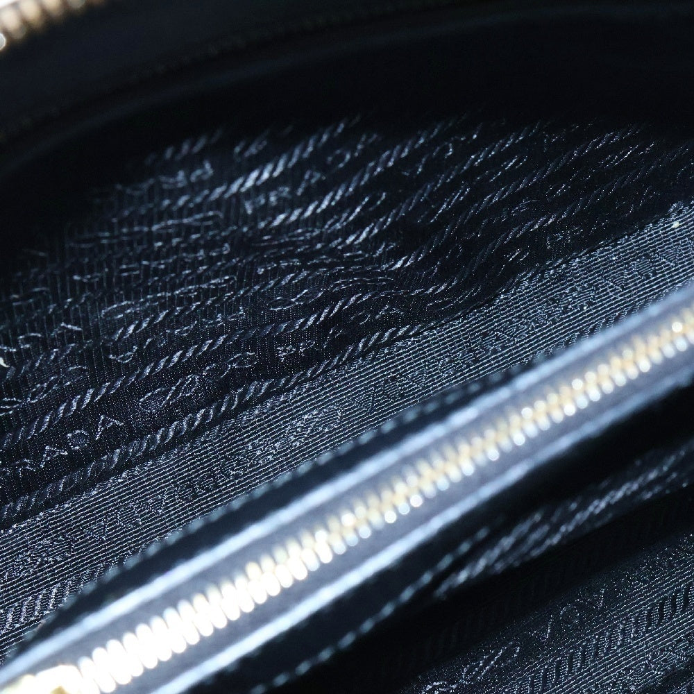 PRADA(プラダ) サフィアーノ 2wayハンドバッグ ショルダーバッグ ブラック トライアングルロゴ ゴールド金具 レザー 1BA269