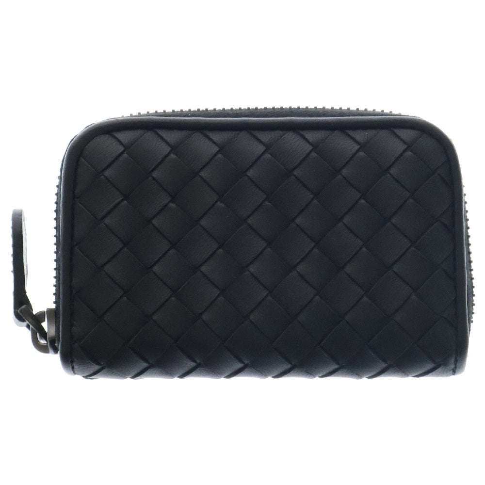 BOTTEGA VENETA(ボッテガヴェネタ) イントレチャート コインケース 黒 レザー コンパクトウォレット