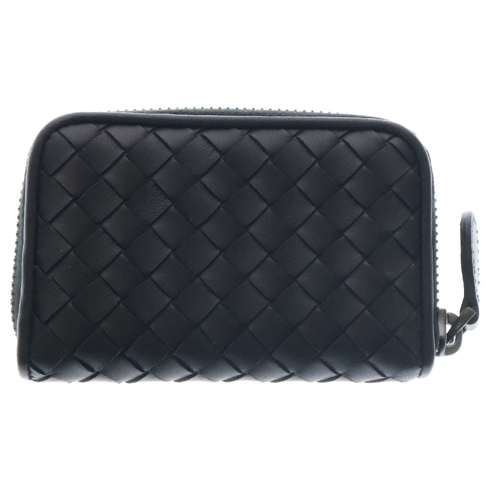 BOTTEGA VENETA(ボッテガヴェネタ) イントレチャート コインケース 黒 レザー コンパクトウォレット