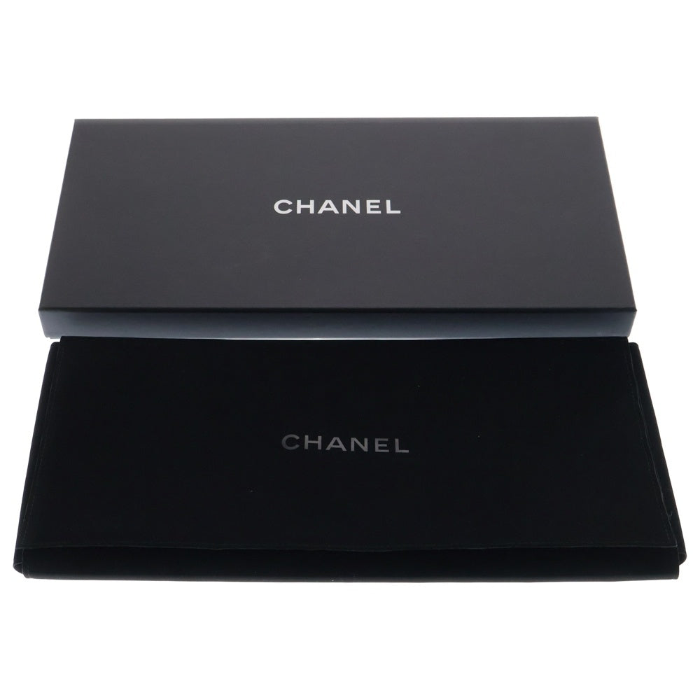 CHANEL(シャネル) ココマーク フェイクパール レザー サスペンダー A21K ブラック×ゴールド