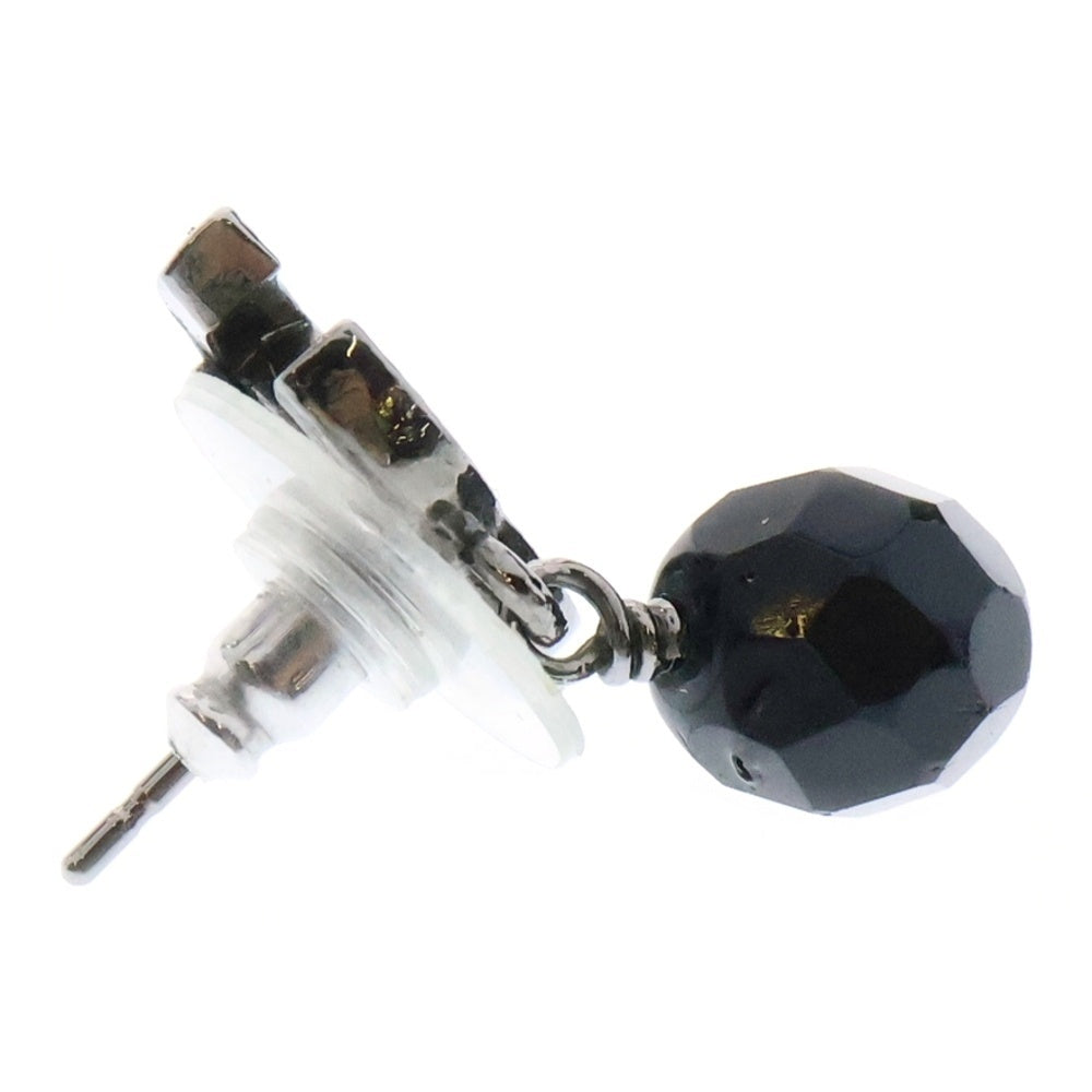CHANEL(シャネル) ココマーク ブラックストーンピアス 09V イヤーアクセサリー ガンメタ金具 A37277