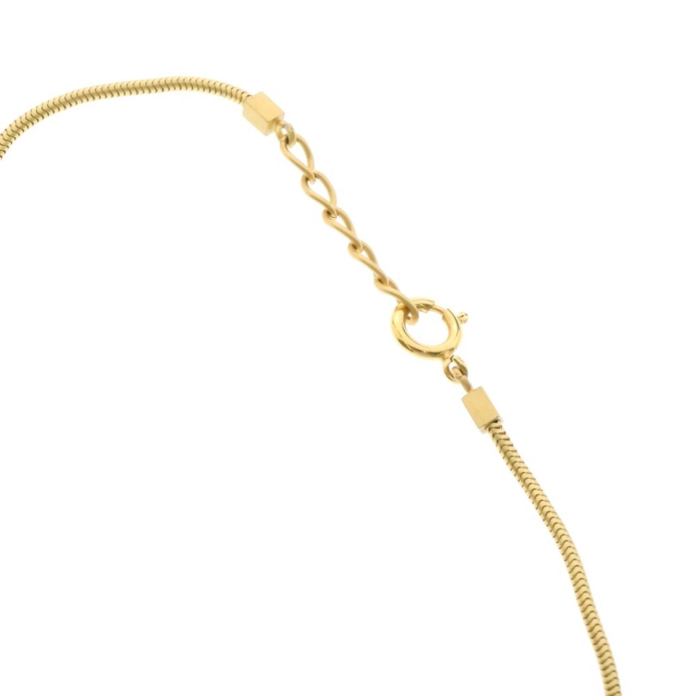 CHANEL(シャネル) ココマーク ネックレス ペンダント スネークチェーン ゴールドGP 01P