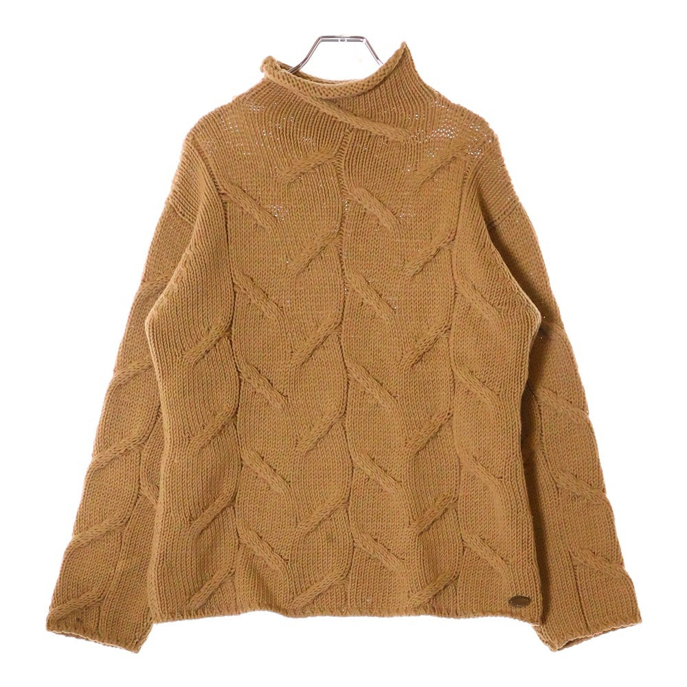 CHANEL(シャネル) 09AW ハイネックニット 長袖 ブラウン ウール #38 P13655V00633