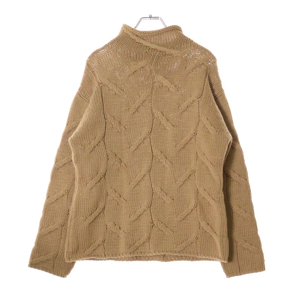 CHANEL(シャネル) 09AW ハイネックニット 長袖 ブラウン ウール #38 P13655V00633