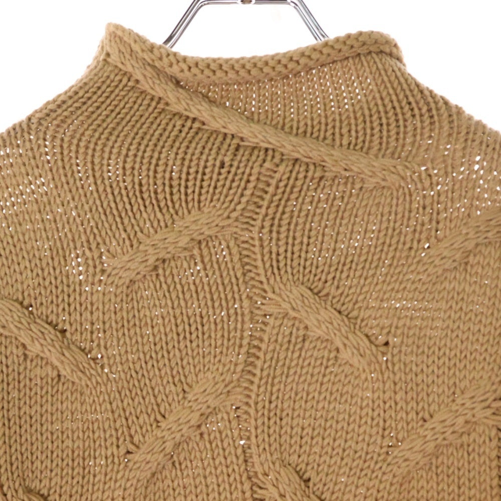 CHANEL(シャネル) 09AW ハイネックニット 長袖 ブラウン ウール #38 P13655V00633