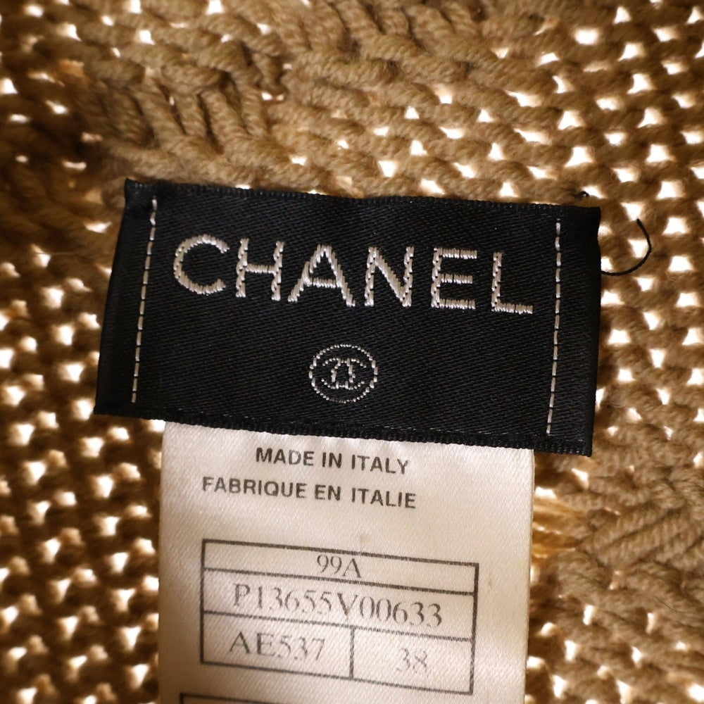 CHANEL(シャネル) 09AW ハイネックニット 長袖 ブラウン ウール #38 P13655V00633