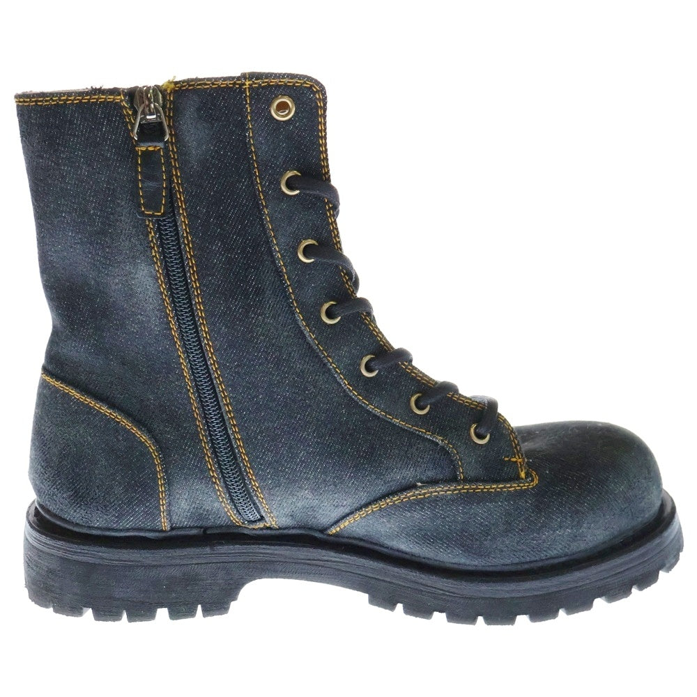 GUCCI(グッチ) レースアップ デニムショートブーツ サイズ7