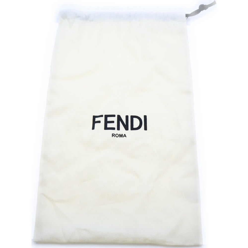 FENDI(フェンディ) ロゴ ストラップユー FFジャカードウェビング ショルダーストラップ ベージュ×ホワイト