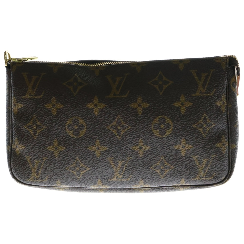 LOUIS VUITTON(ルイヴィトン) モノグラム ポシェット・アクセソワール ブラウン PVCレザー ハンドバッグ ワンショルダーバッグ M51980