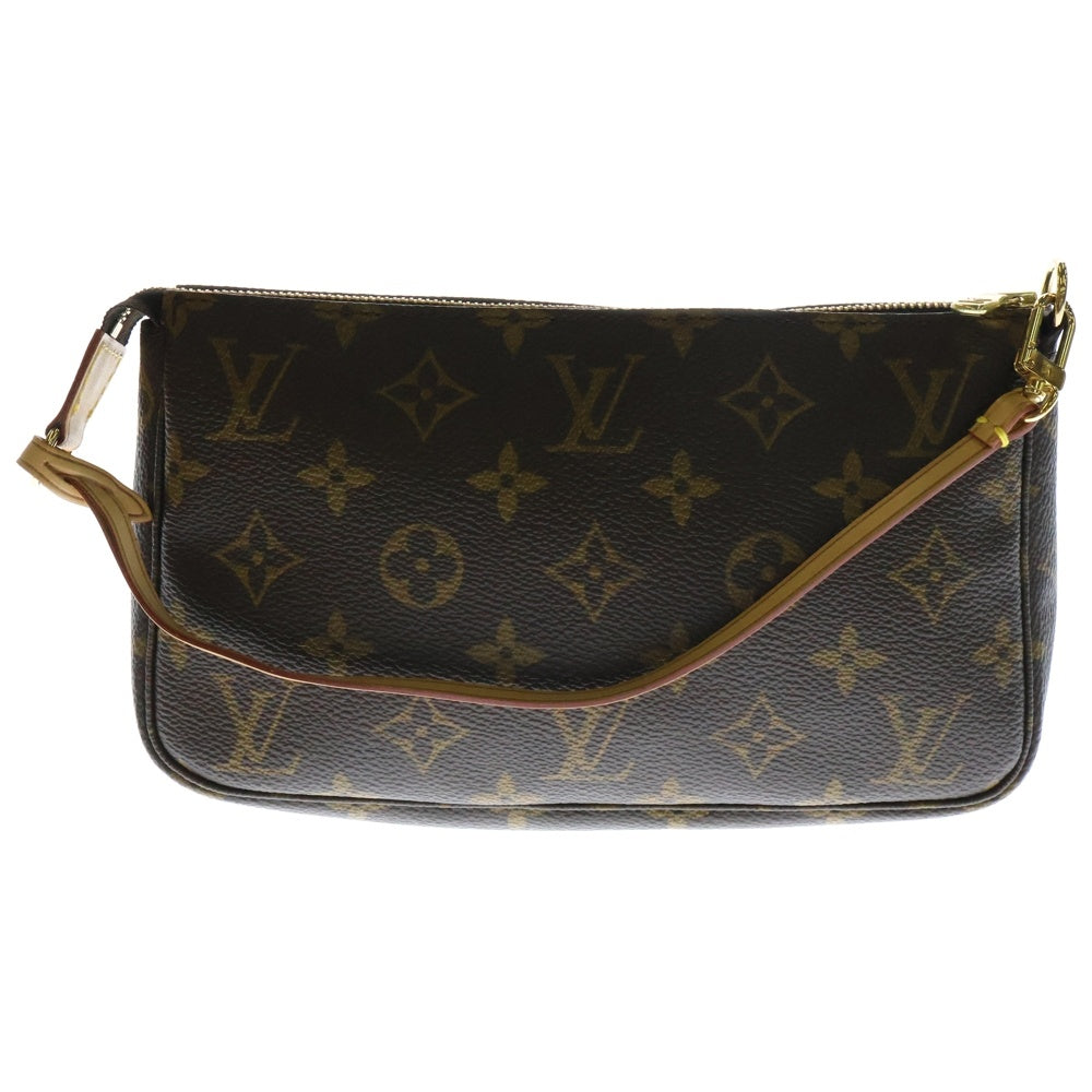 LOUIS VUITTON(ルイヴィトン) モノグラム ポシェット・アクセソワール ブラウン PVCレザー ハンドバッグ ワンショルダーバッグ M51980