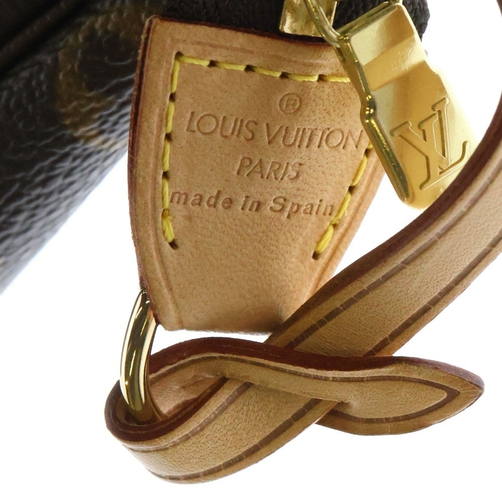 LOUIS VUITTON(ルイヴィトン) モノグラム ポシェット・アクセソワール ブラウン PVCレザー ハンドバッグ ワンショルダーバッグ M51980
