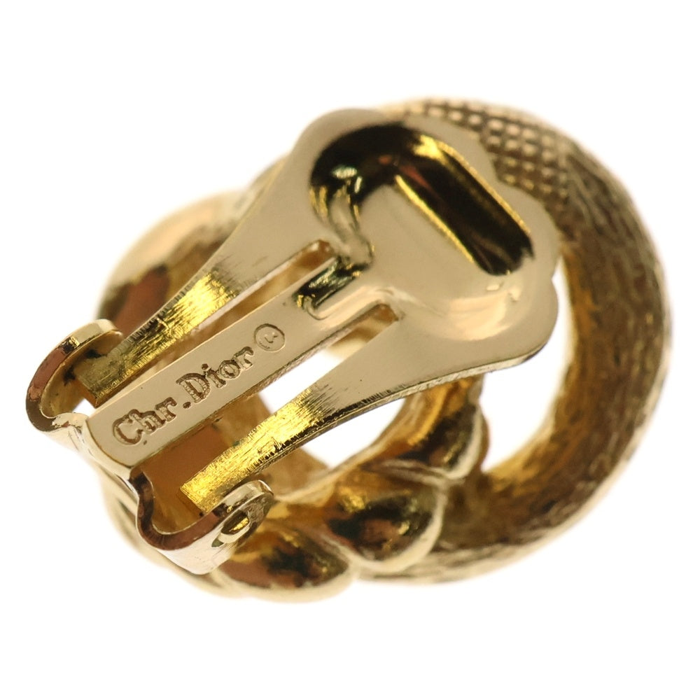 Christian Dior(クリスチャンディオール) ノットモチーフ イヤリング ゴールド GP ヴィンテージ アクセサリー