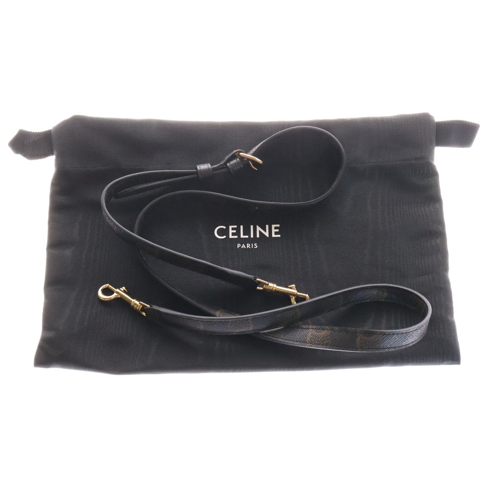 CELINE(セリーヌ) Teen Nino ティーン ニノ トリオンフ レザー2WAYハンドバッグ ショルダーバッグ ブラウン